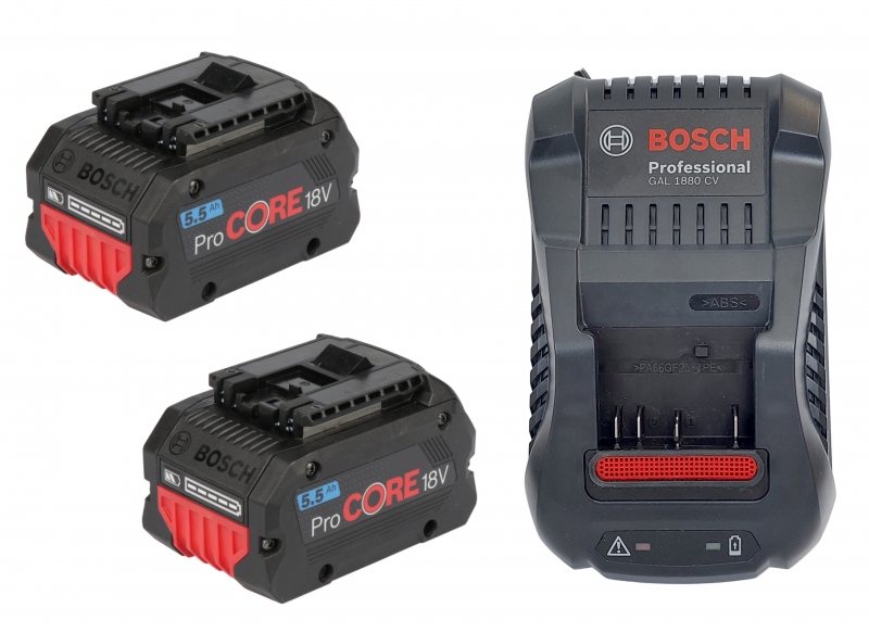 Bosch Starter-Set 5,5Ah GAL188 18V ProCORE Akku 2x 